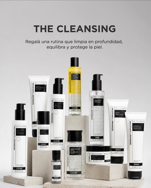 THE CLEANSING
Regalá una rutina que limpia en profundidad, equilibra y protege la piel.